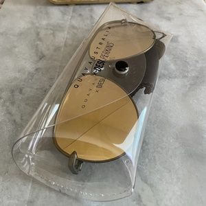 Quay x Desi Perkins High Key Sunnies in Green/Gold